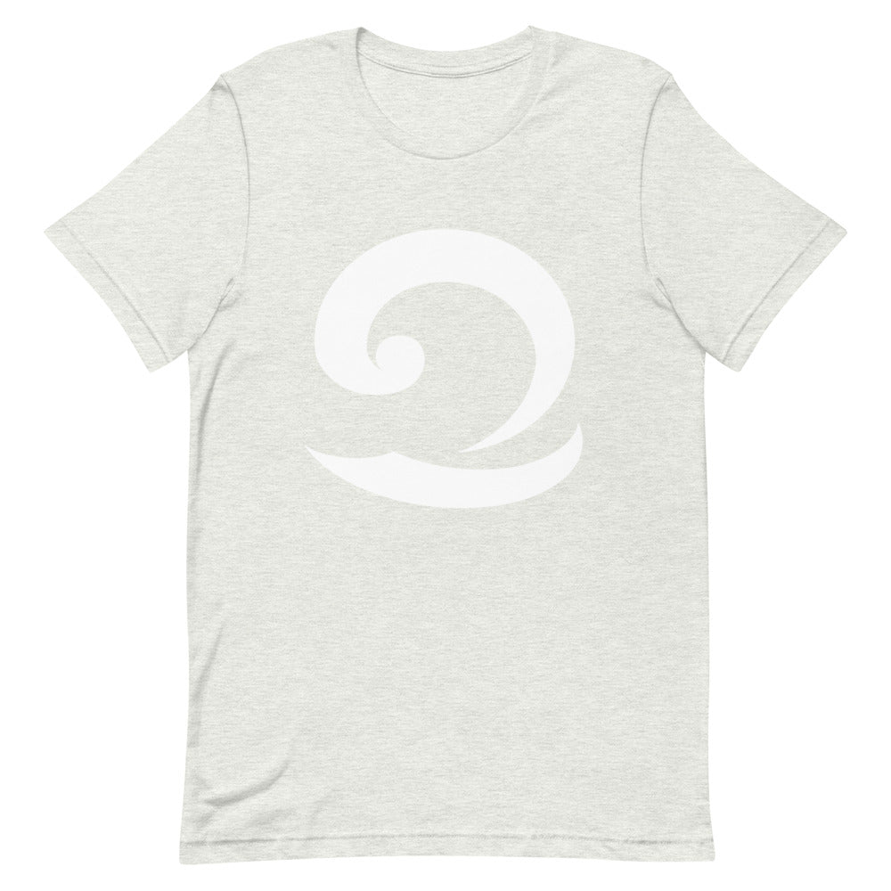 Eatsalt ash t-shirt with white wave logo