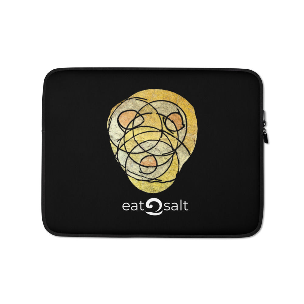 black neoprene laptop case by Eatsalt - 13" laptop of MacBook
