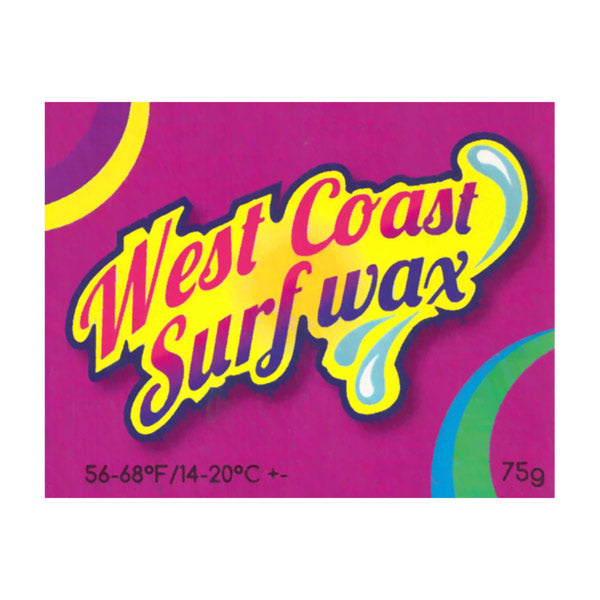 Pink West Coast Surf Wax for Cool Water