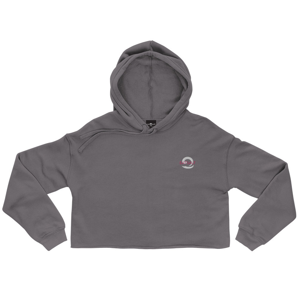 crop-hoodie-grey Storm Grey Women's Crop Hoodie