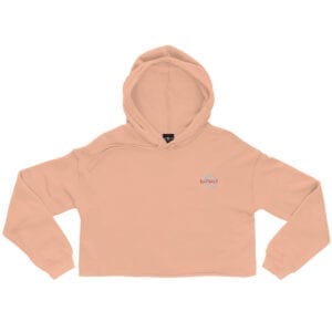 Eatsalt Peach Women's Crop Hoodie