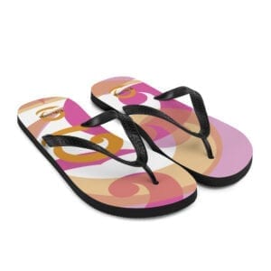 Eatsalt flip-flops - orange, pink, white
