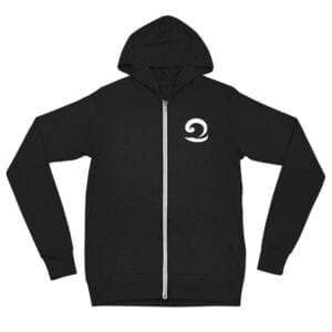 Black Eatsalt zip hoodie