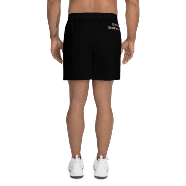 Eatsalt Surfwear black athletic shorts (back)