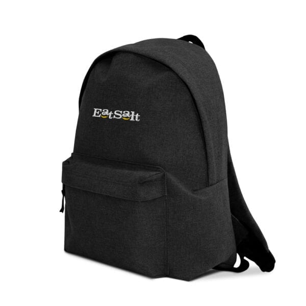 Eatsalt backpack in charcoal - side