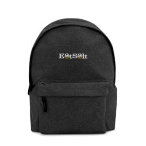 Eatsalt backpack in charcoal - front