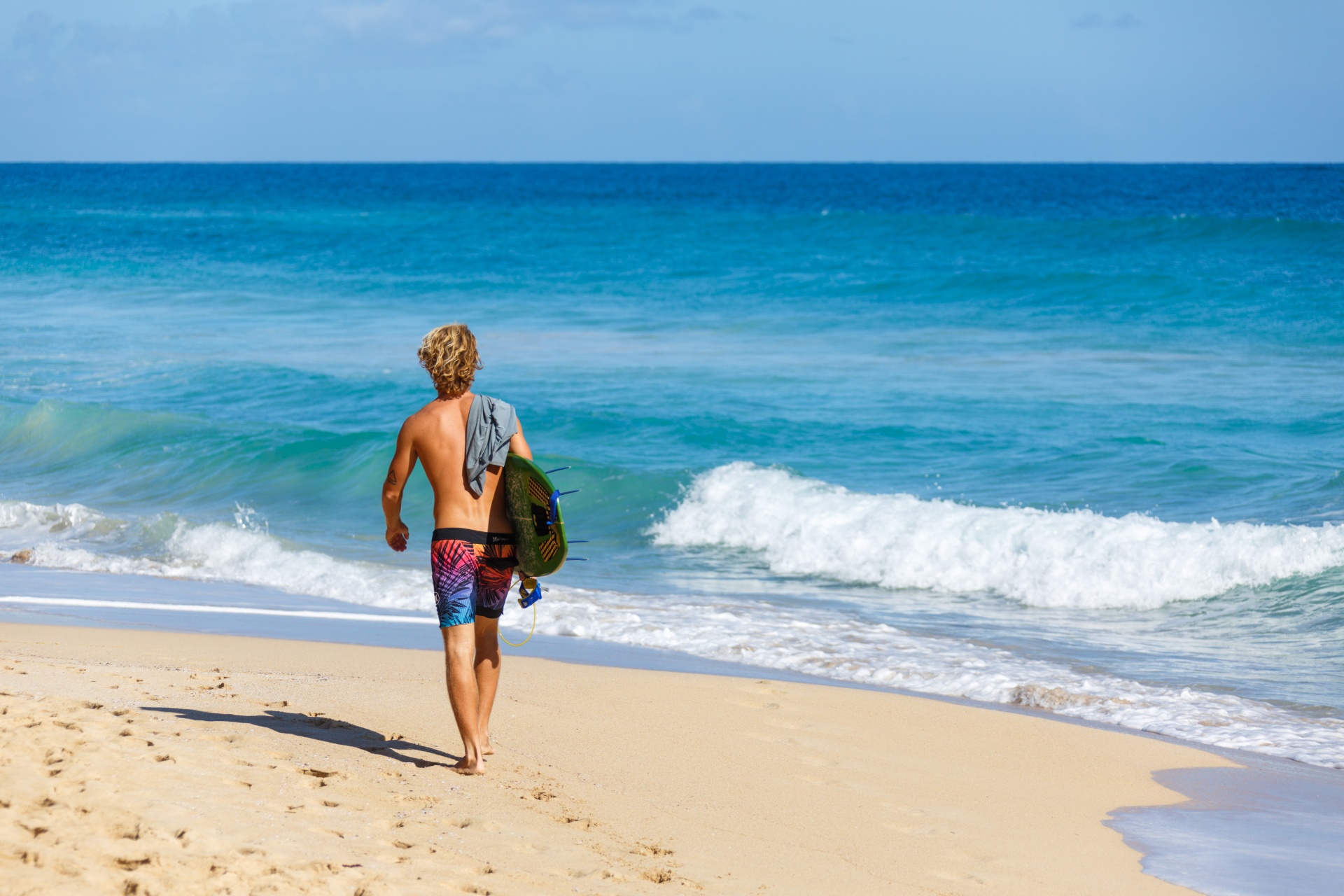 surfer on the beach