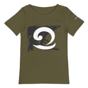 khaki green eatsalt wave t-shirt