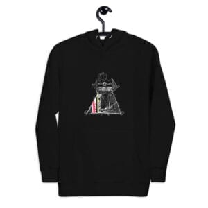 Black Eatsalt Hoodie designed by Mim Beck (unisex)