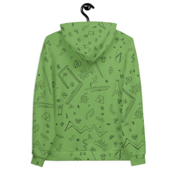 light green patterned hoodie