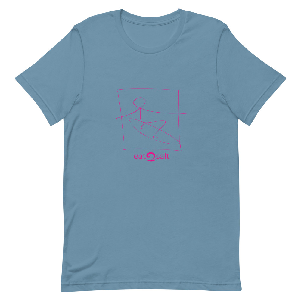 mockup-9eb6e6da.jpg pink surfer line design on t-shirt - sea blue