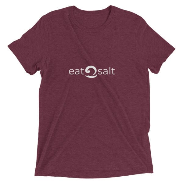 maroon eatsalt t-shirt