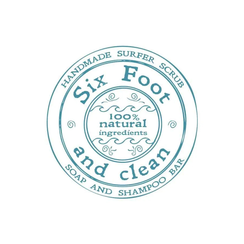 Six Foot and Clean Surfer Soap Scrub Box