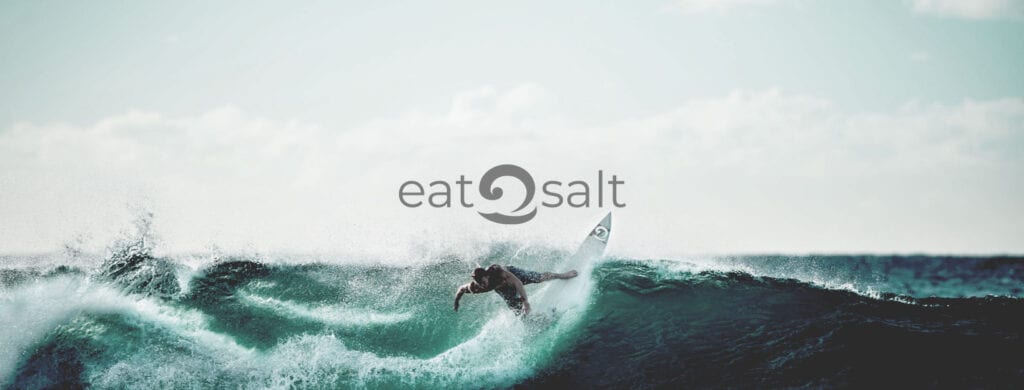 Eatsalt Surfwear & Surf Gear surfer logo banner