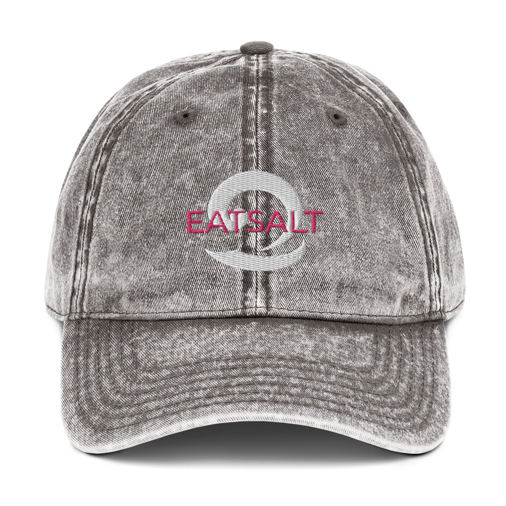 mockup-0d5474ed.jpg Vintage washed-out charcoal grey women's cap by Eatsalt