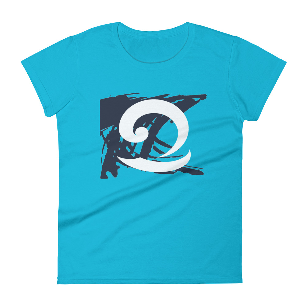 Eatsalt blue t-shirt with eat salt wave design