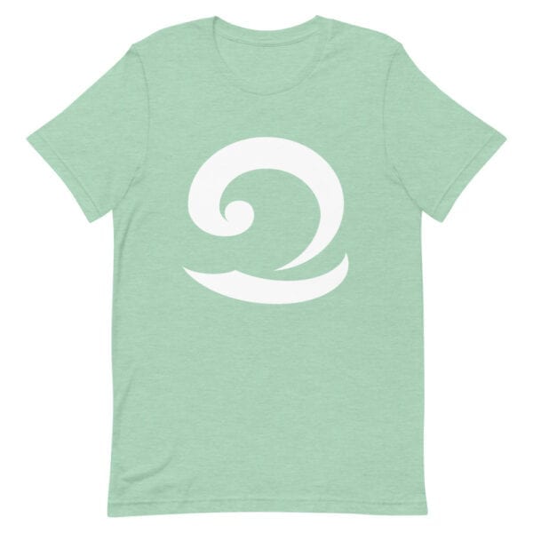 Eatsalt sea green t-shirt with white wave logo