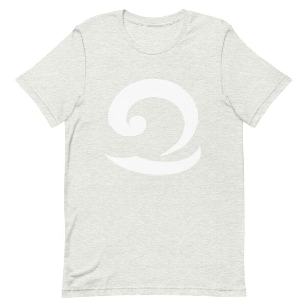 Eatsalt ash t-shirt with white wave logo