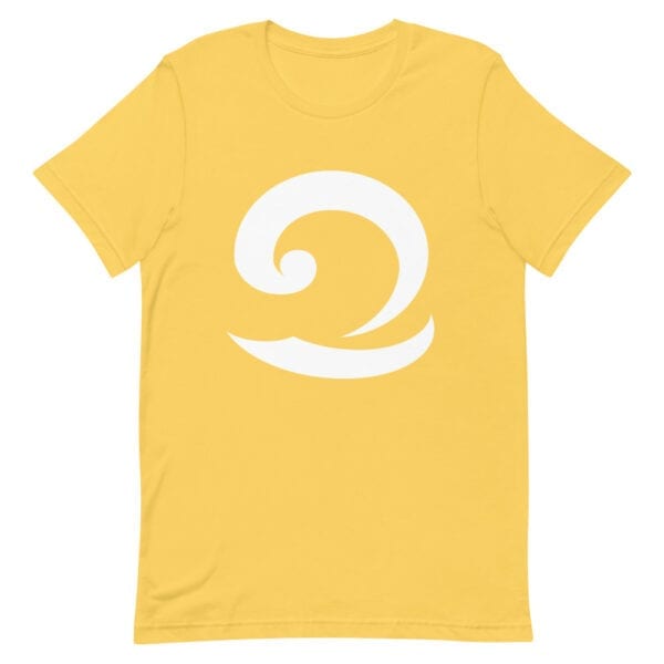 Eatsalt beach yellow t-shirt with white wave logo