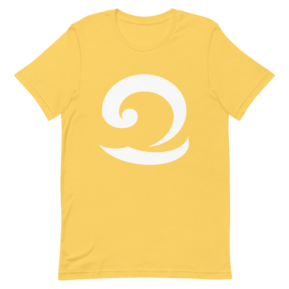 mockup-813522f5.jpg Eatsalt beach yellow t-shirt with white wave logo