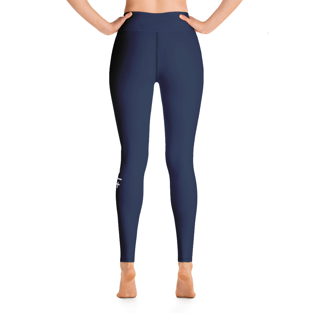 Eatsalt yoga leggings, navy blue - back