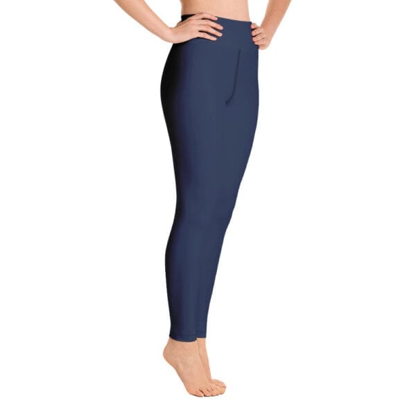 Eatsalt yoga leggings, navy blue - side view