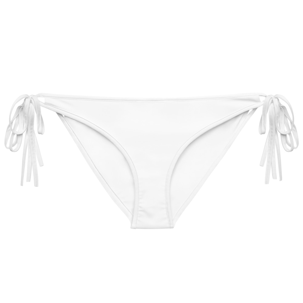 Eatsalt White Bikini Bottoms - front