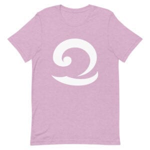 Eatsalt pastel pink colour t-shirt with white wave logo