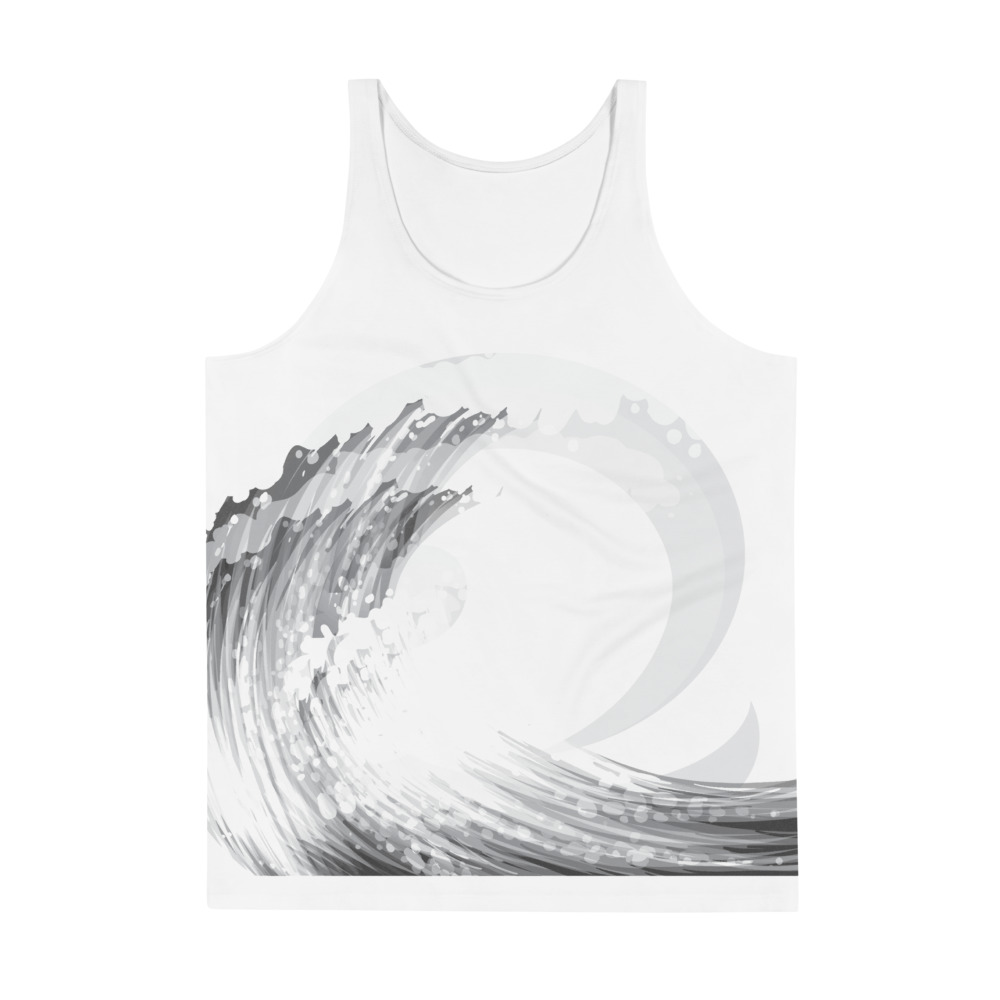 mockup-c8d965a1.jpg summer/beach white tank vest - grey wave front design