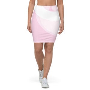 Eatsalt Pink Pencil Skirt - front