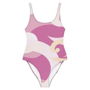 Eatsalt wave design sea or pool one-piece swimsuit - front