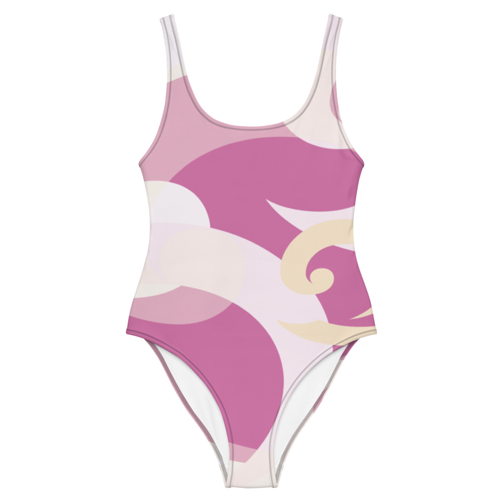 Eatsalt wave design sea or pool one-piece swimsuit - front