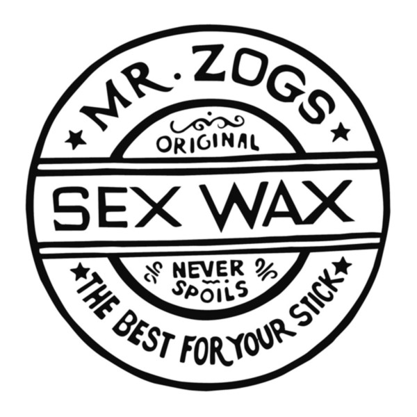 Mr Zog's Sex Wax Logo - square - black on white - 600x600px