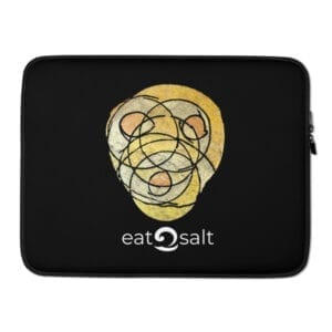 black neoprene laptop case by Eatsalt - 15" laptop of MacBook