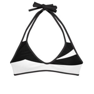 Black and White Bikini Top by Eatsalt Surf Wear