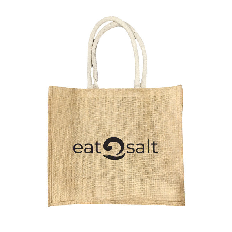 Jute Beach Bag - Eatsalt Surfwear & Surf Gear - Natural Hessian Bags