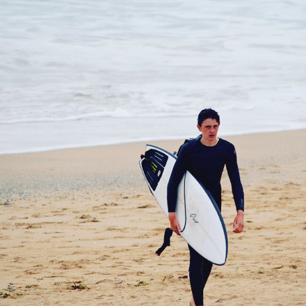 Seth Woolley, Devonshire surfer for Eatsalt